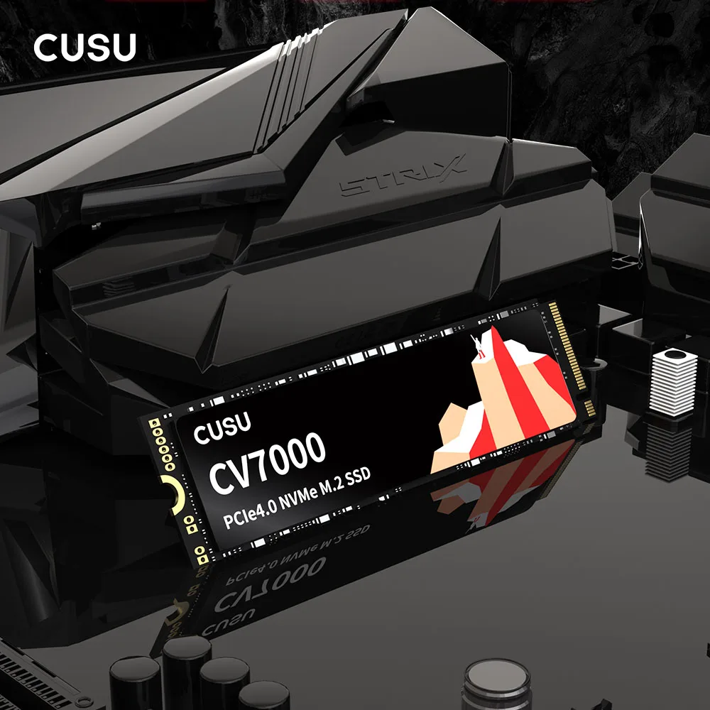 CUSU SSD 1TB 2TB M2 NVMe Dysk Twardy SSD M.2 PCIe4.0 x4 2280 Dysk Półprzewodnikowy do PS5 Laptopa Komputera Stacjonarnego