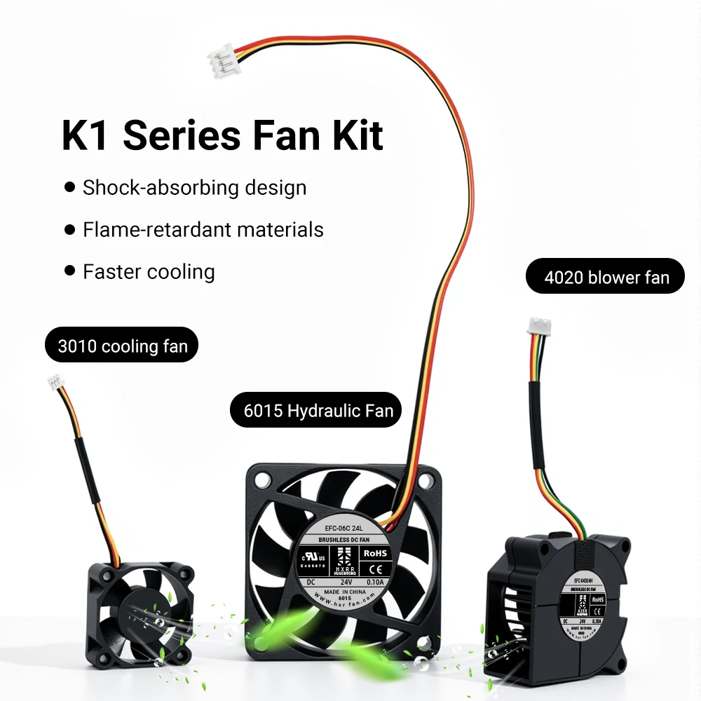 

6015 4020 3010 Fan Blower/Axial/Hydraulic Fan For CR K1/ K1 Max Blower Fan DC24V Cooling Hotend Fan for K1 K1C K1 MAX 3d printer