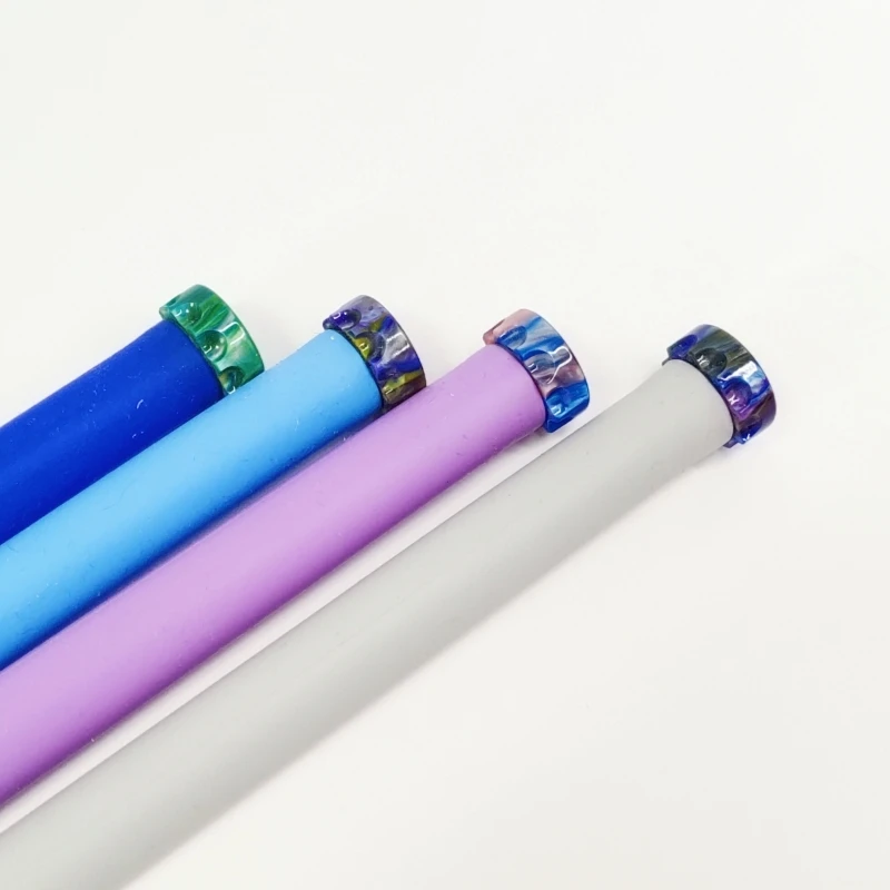 5 قطعة 810 لا حلقة مطاطية مع تصميم الدانتيل الراتنج القش المشتركة ملحق لون عشوائي #6