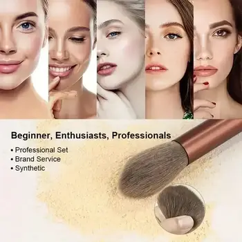 Sada štětců na make-up, měkké nadýchané, profesionální kosmetické, podkladové, prášek, oční stíny, kabuki, blendující, make-up štětec, krása, nástroj, make-up 6 nejlepší prodej hromadné štětce na make-up - №1