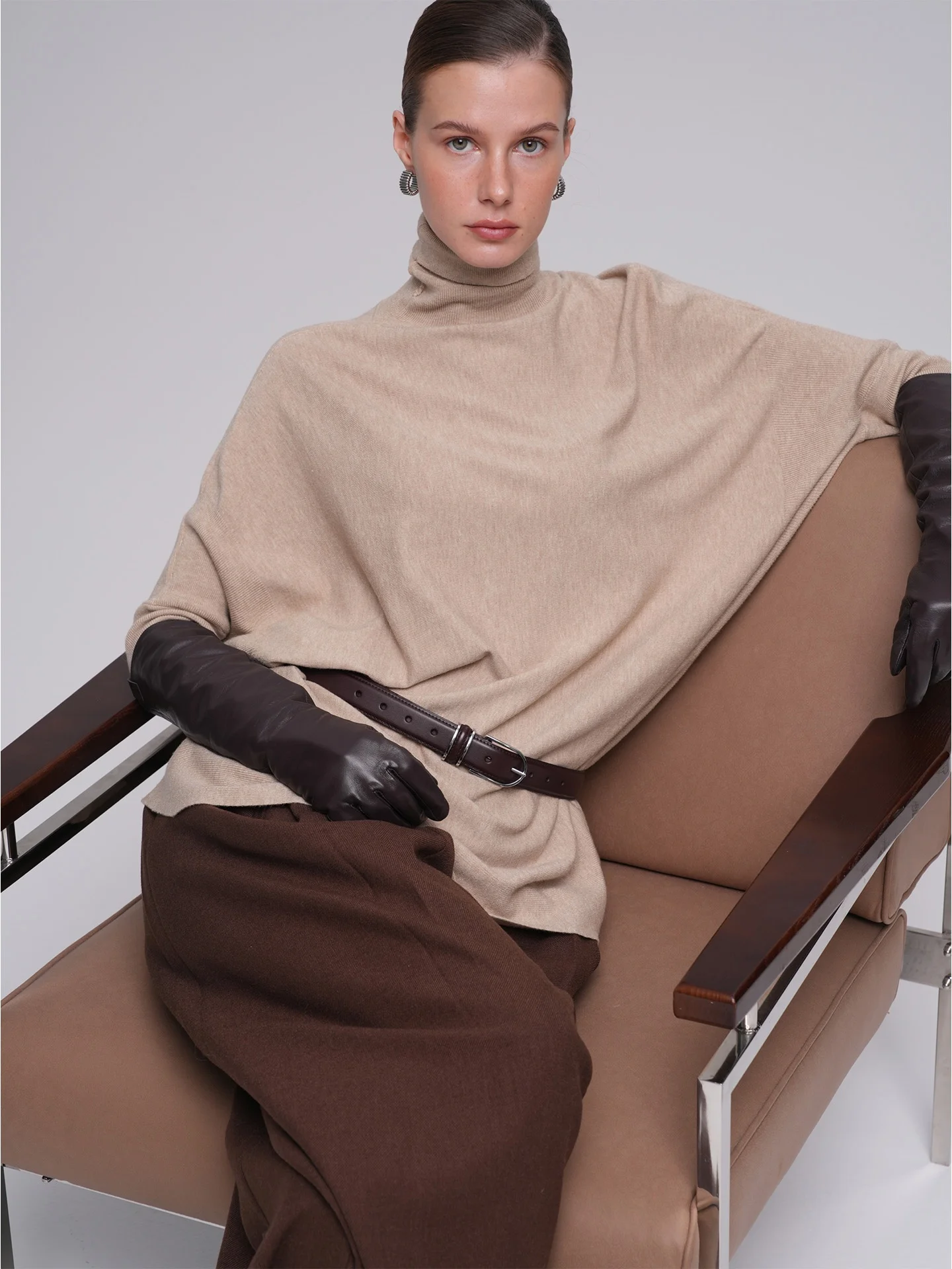 

Женский вязаный свитер Haze Batwing Sve свободного кроя, легкий, роскошный, в стиле lazy, для ношения как нижнее белье или верхняя одежда, с V-образным вырезом, укороченный