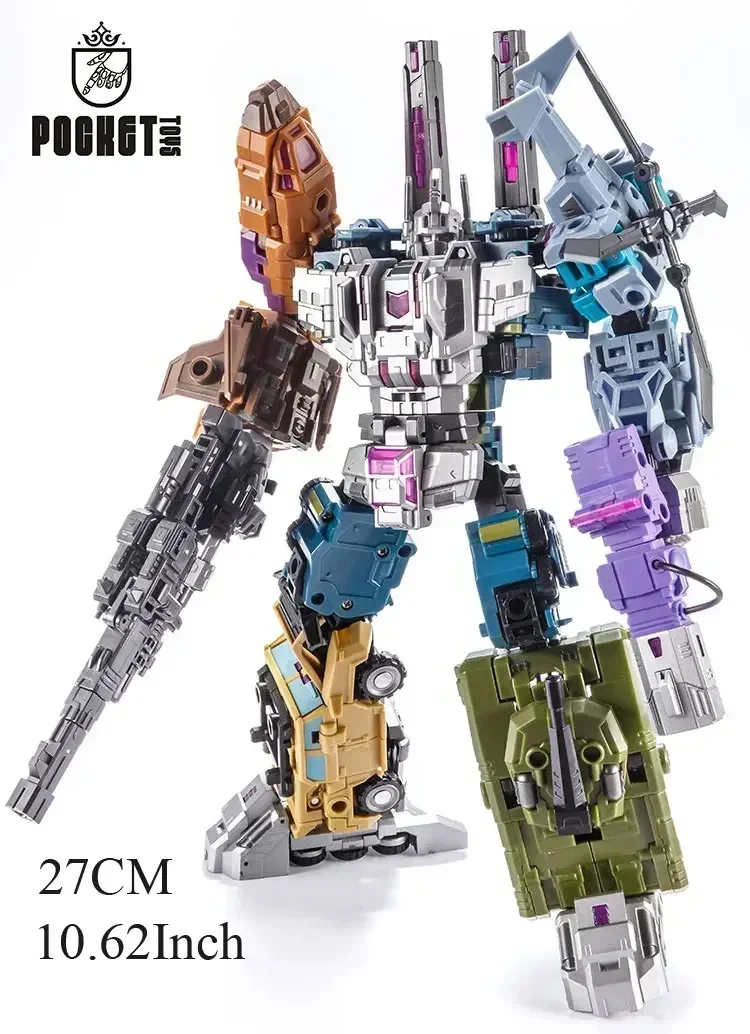 In Stock PocketToys Transformed Bruticus 5-in-1 PT05 PT-05 Combo G1 Battle Titan Action Figure Toy Collection Gift