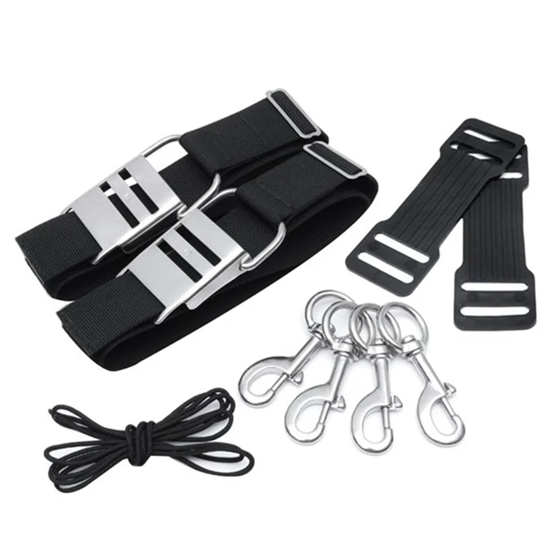 

Scuba Diving Heavy Duty Technical Diving Sidemount Harness BCD Backplateless Scuba Diving Accessory Set