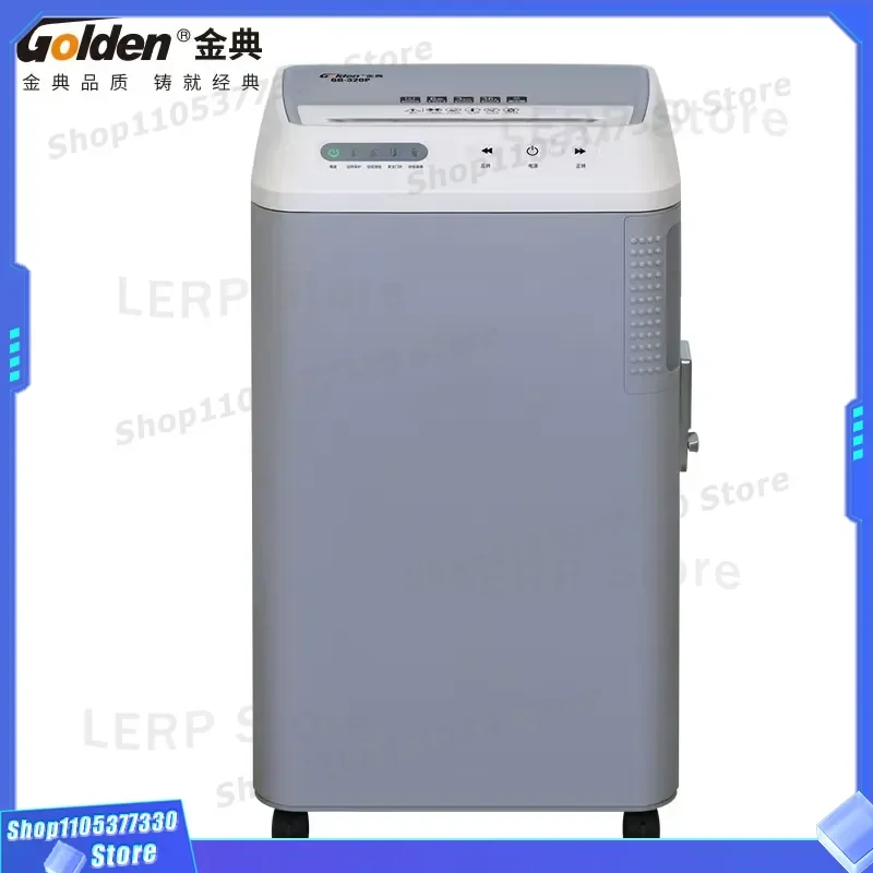 GD-320P High Security Paper Shredder DIN 66399 P7 Level 1x1mm 1x2mm Cross Cut Office Document Destroyer Machine Heavy Duty