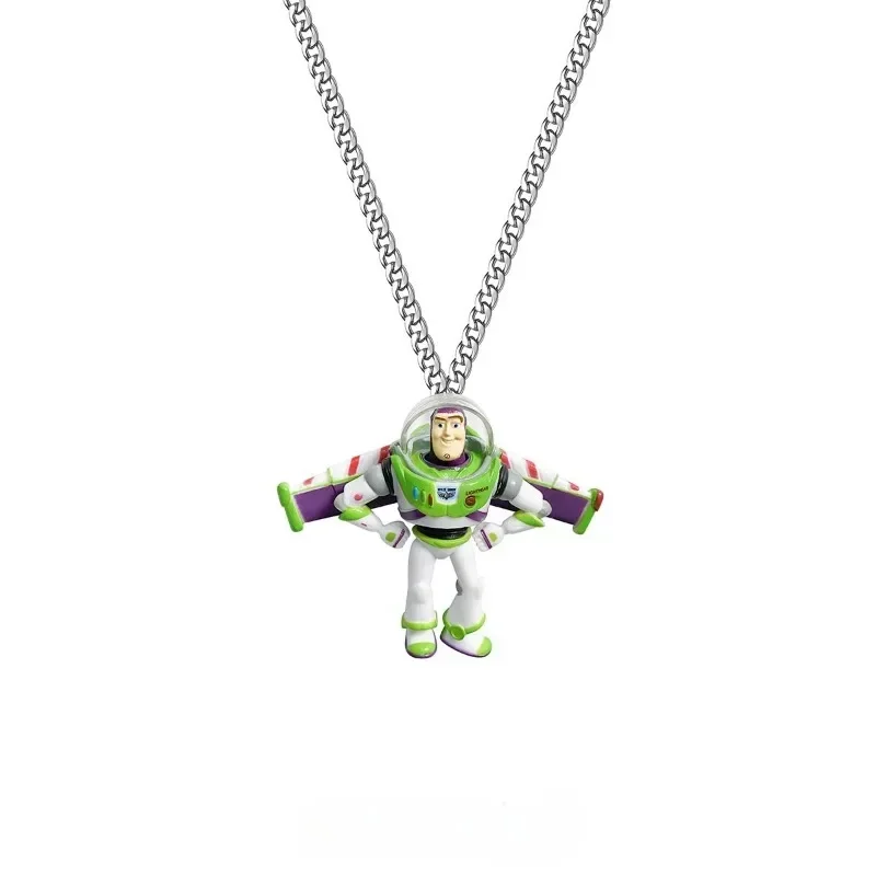 Collier pendentif dessin animé Disney Buzz Lightyear pour garçon, collier clavicule créatif, confortable, à la mode et polyvalent, mignon et avancé