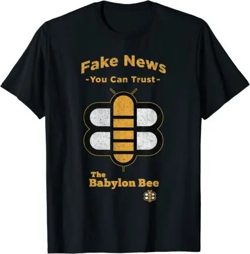 The Babylon Bee - Fake News You Can Trust, Funny Republican T-Shirt Y2K tops Unisex Summer Short Sleeve