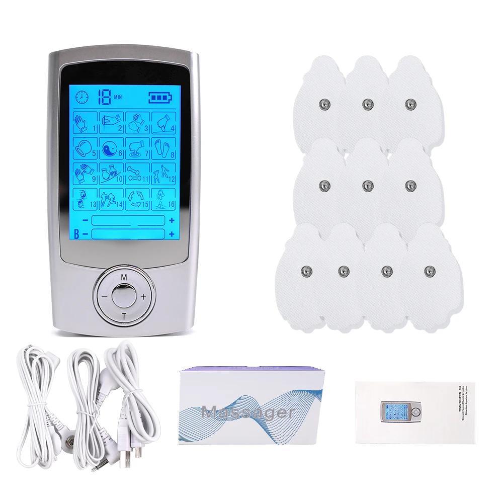 

16 Modes Electrical EMS Acupuncture Body Pulse Massage Tens Muscle Stimulator Digital Therapy Slimming Machine Electrostimulator