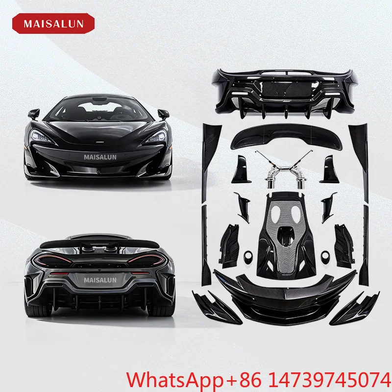 600LT‑Style Dry Carbon Fiber Facelift Conversion Body Kit 540C 570S Exterior Aero Tuning PartsCar Partsold‑to‑new Upgrade