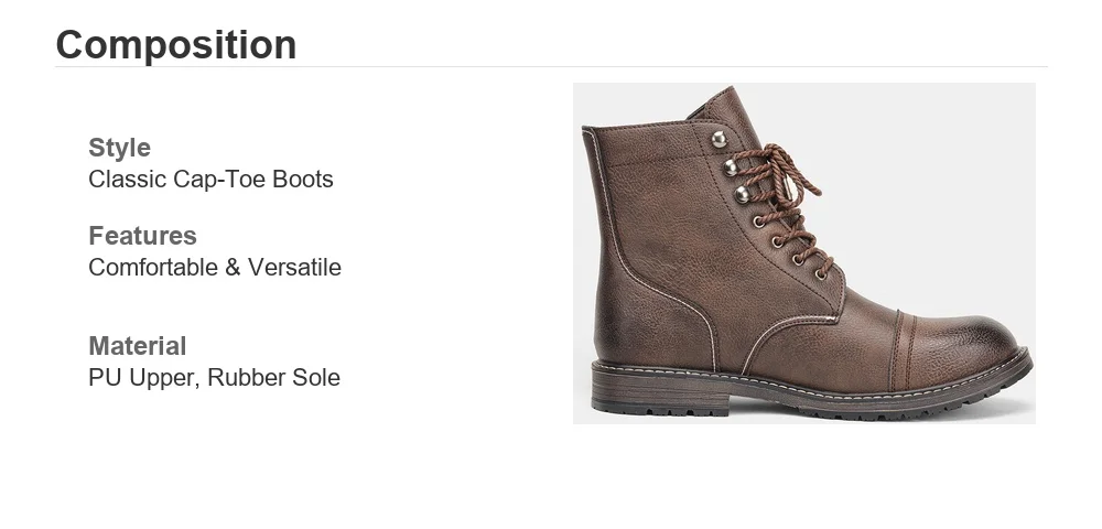 Lederstiefel 2026 Marke Casual Bequeme Modische Stiefel Schuhe für Herren – Detail 5