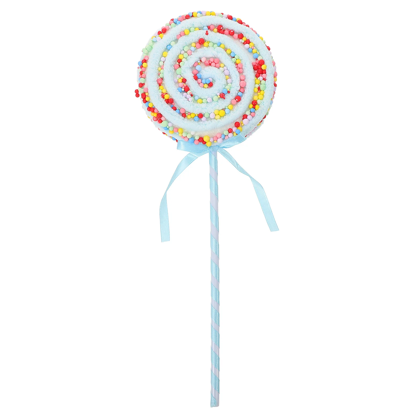 

Blue Durable Lollipop Prop Giant Candy Decorations Fake Lollipop Party Supplies Photograph Props Booth Accessories Display Decor