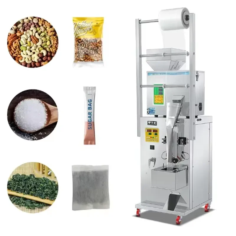 for Rice Packaging Machine Automatic Weighing Filling Sealing Bagging Equipment for Grain Sugar Salt Powder Packing