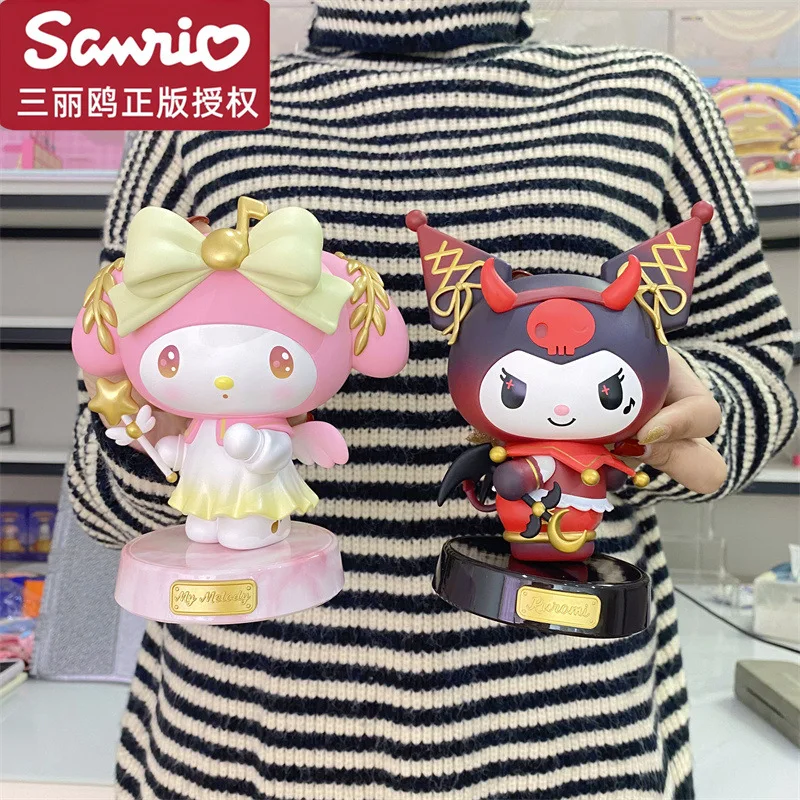 

Аутентичная серия Sanrio Family Girl Le Shen Style Kuromi Melody, украшение для рабочего стола, кукла ручной работы для девочек, подарок на день рождения, Рождество