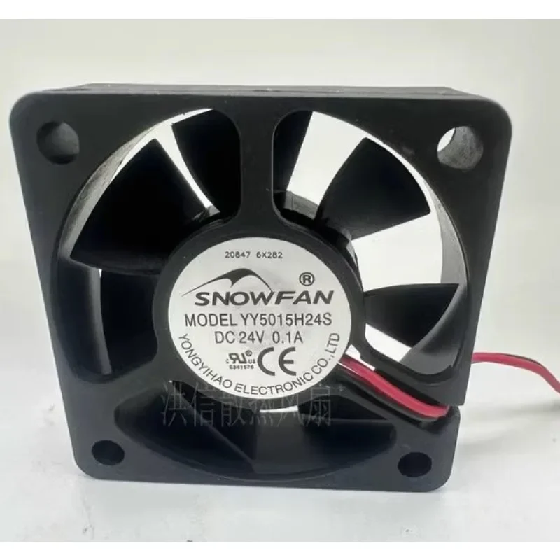 New Fan For SNOWFAN YY5015H24S DC24V 0.10A Frequency Converter Cooling Fan 5CM 50*50*15MM