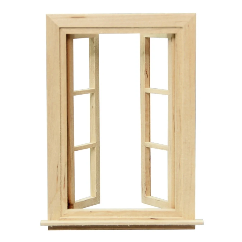 1:12 DIY Dollhouse Craft Mini Door Window Stair Photo Frame for Doll House Living Room Kitchen Furniture Decoration