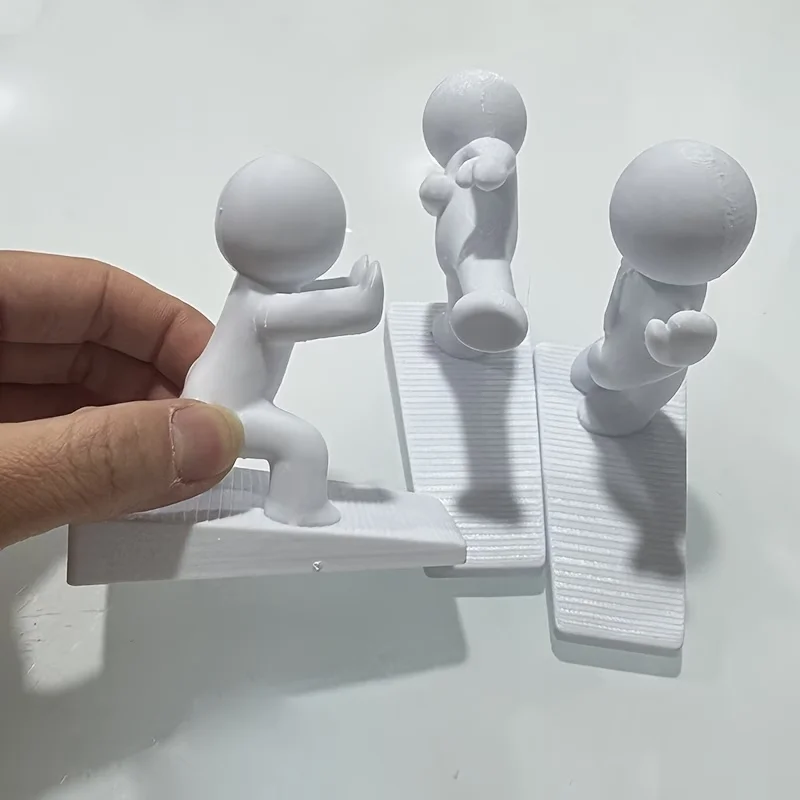 1/3 Stück Niedlicher dekorativer Türstopper, flexibler und beweglicher Türstopper, rutschfeste Basis zum Schutz der Wände, Heimdekoration