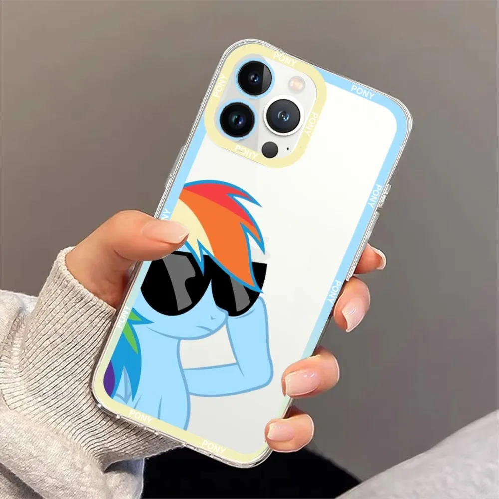 M-My Little P-Pony Phone Case For iPhone 11 12 Mini 13 14 Pro Max Transparent Shell