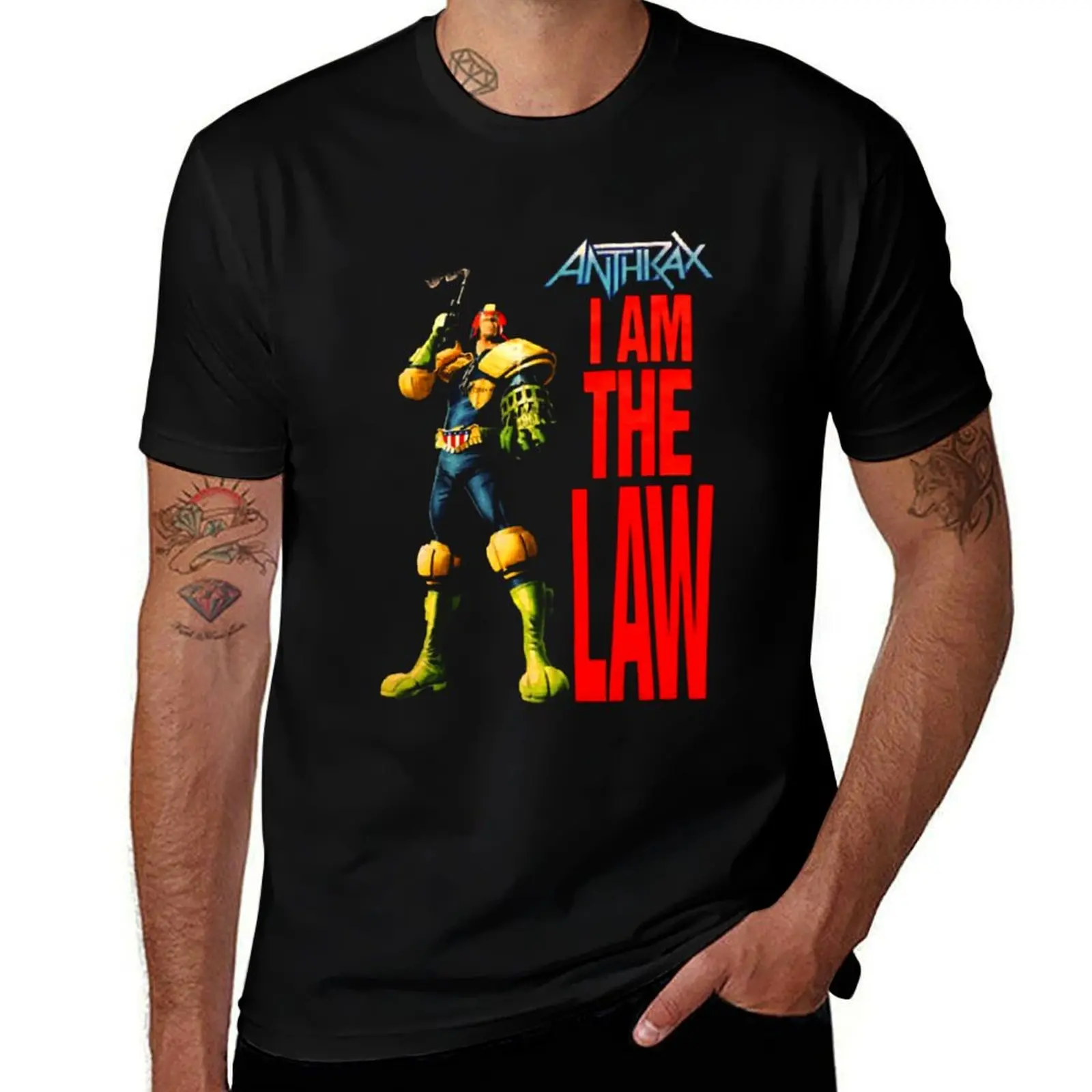 

ANTRAX - I Am The Law Robotic Art Gift For Fan T-Shirt Comfortable Daily Wear Tee