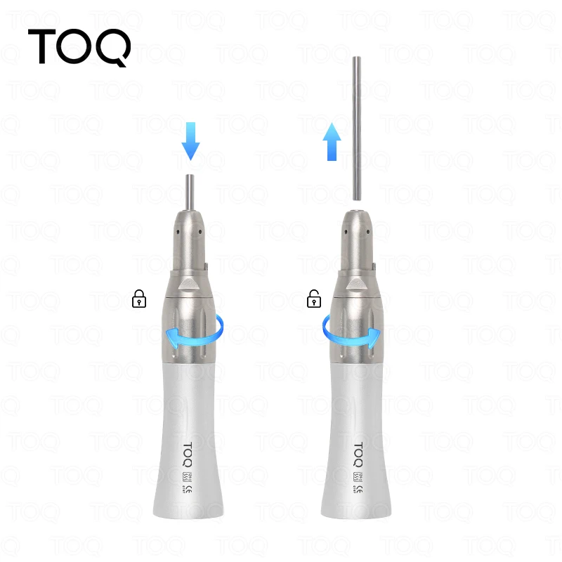 Dental Straight Handpiece 1:1 Low Speed Straight Nose Cone Suit for ø2.35mm Burs E Type External Water Spray Dentist Tool