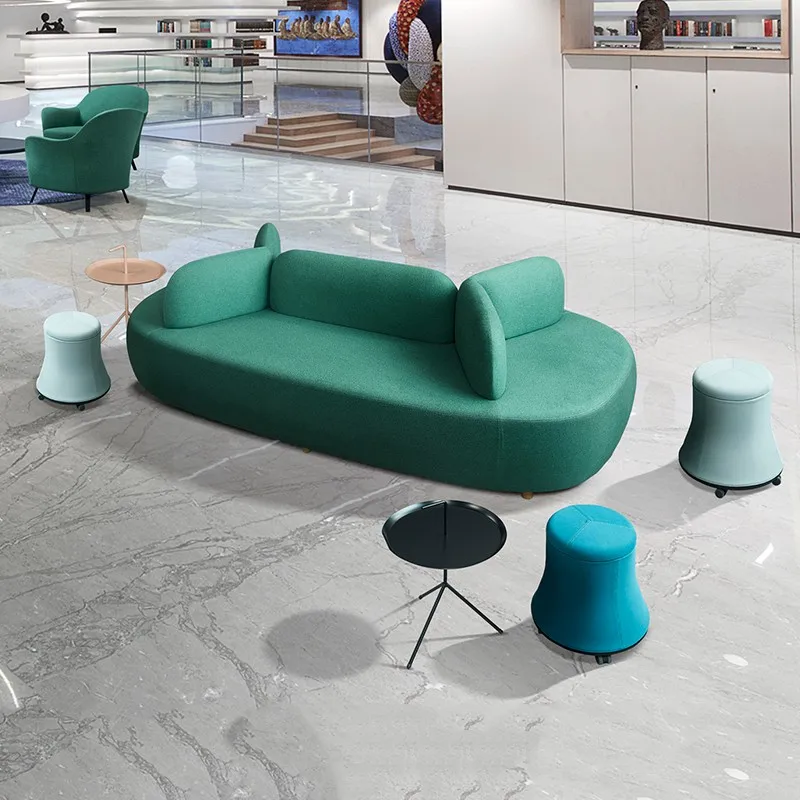 Luxury Living Room Creative Styling Sofa Modern Scandinavian Light Combination Public Reception Negotiation Designer Desk