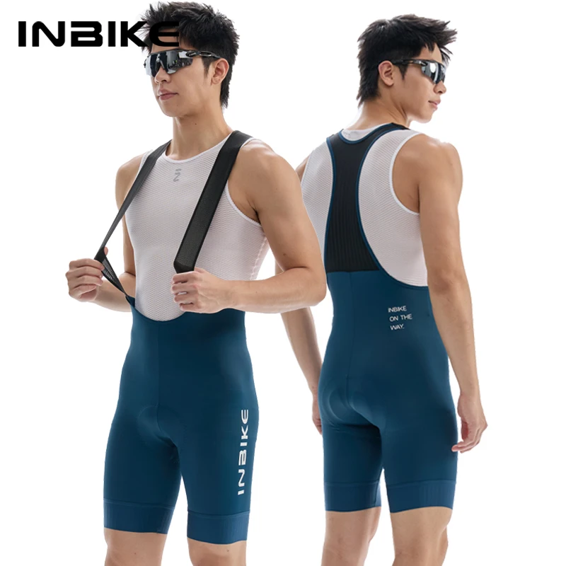 AliExpress INBIKE Summer Men Cycling Shorts Padded Breathable Road Bike Bib Shorts MTB Cycling Clothes for Men Bicycle Biking Tights Man