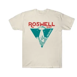 Roswell New Mexico 1947 Ufo Beam Flying Saucer Abduction T-Shirt Unisex Loose Customization For Men And Women