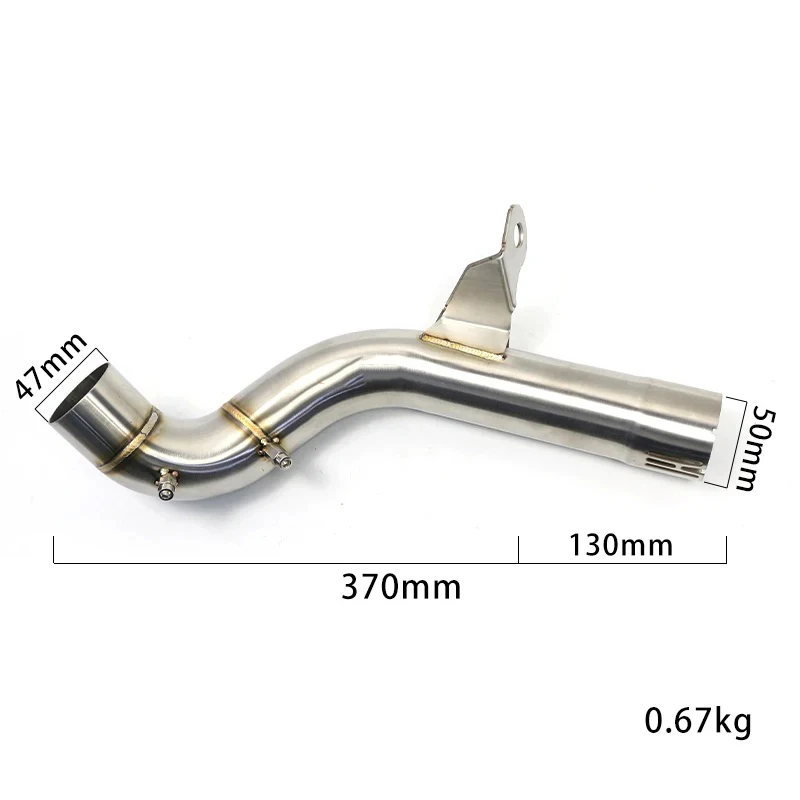 F750GS F850GS Motorcycle Exhaust Muffler Middle Link Pipe Connect Slip On Connector For BMW F750 F850 F 750 850 GS ADV 2020 2019 image 2