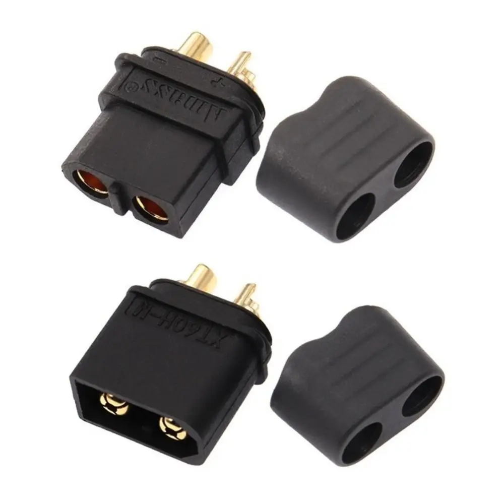 New 12AWG XT60H-M F Plug Power Connect Black Wire Cable Adapter Waterproof 10/20/30cm Battery Connector RC Accessories