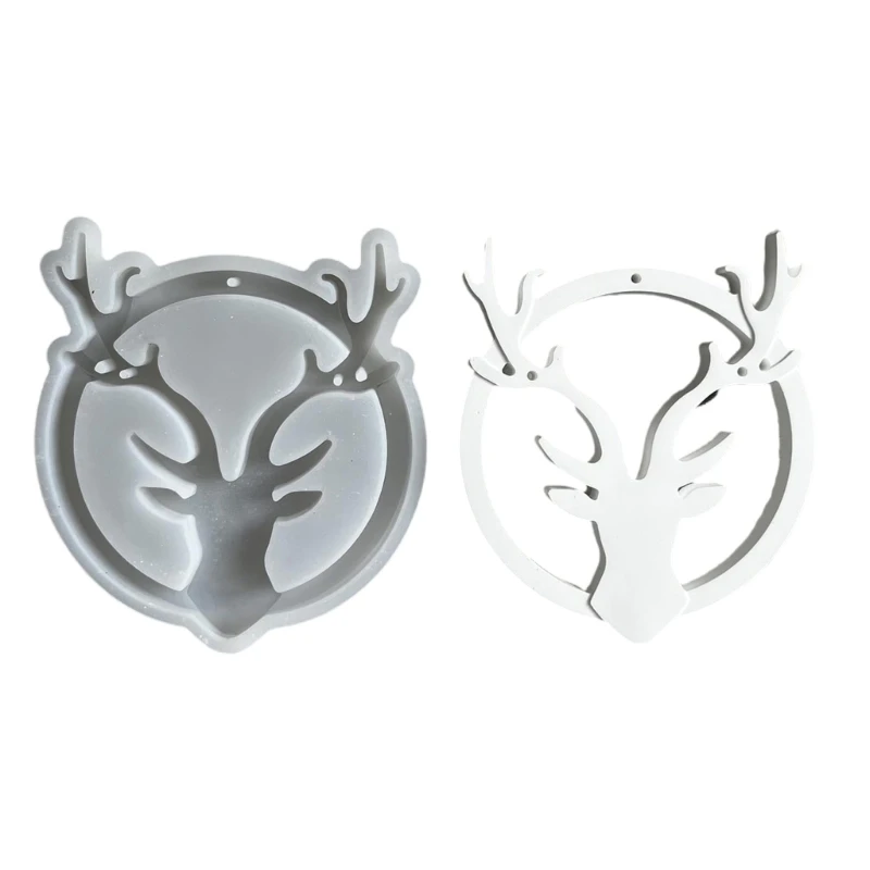 High Temperature Resistant Silicone Mold for Circular Elk Pendant Jewelry Tool C1FC