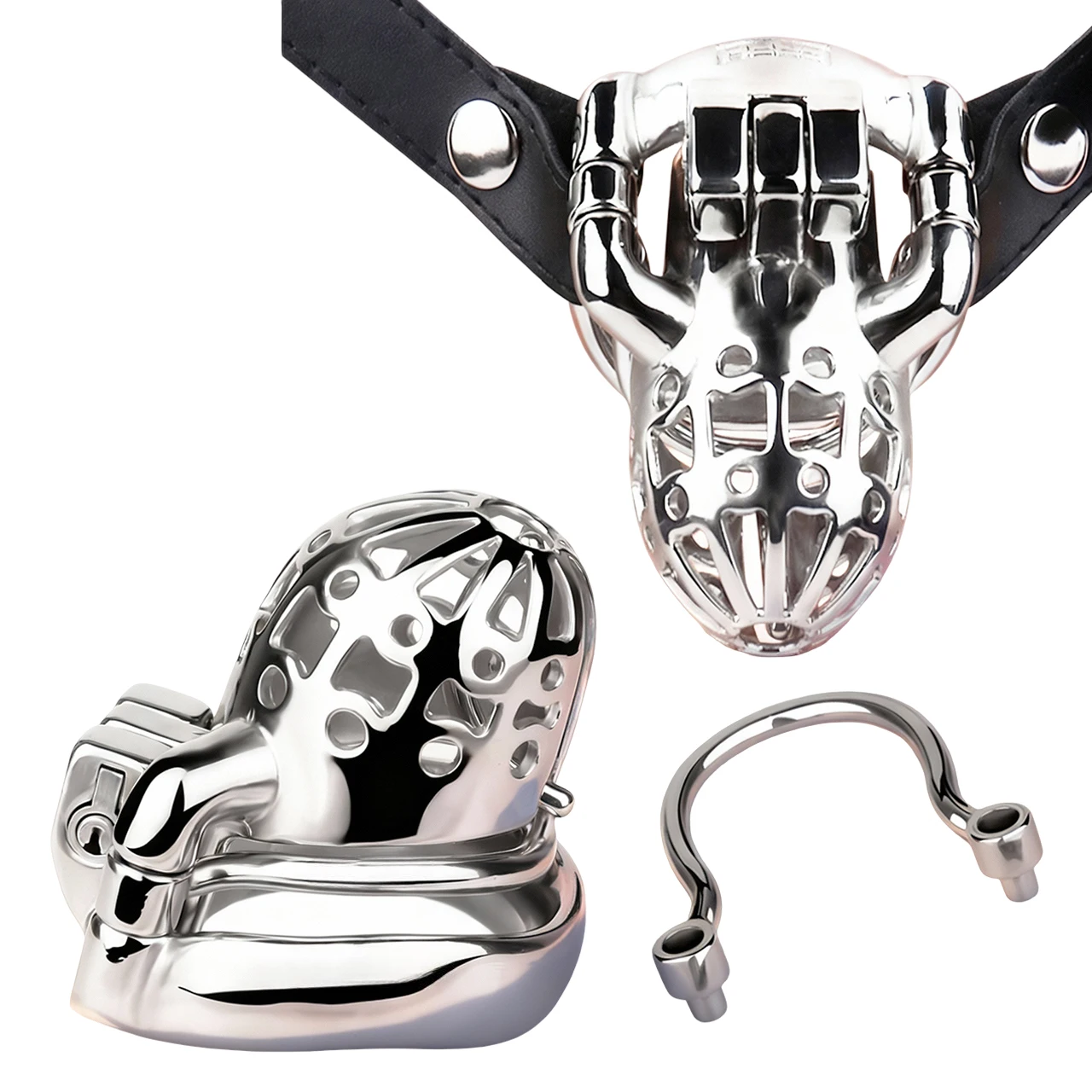 อุปกรณ์ล็อคความบริสุทธิ์ FRRK Sissies ทำจากสแตนเลส สายรัดเสริมปรับได้ แหวนกันลื่น สำหรับการพันธนาการทางเพศ SM ของเล่นสำหรับผู้ใหญ่ บทบาทสมมติ ของเล่นอีโรติก