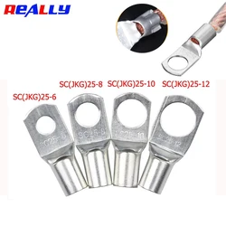 REALLY SC25-6 25-8 25-10 25-12 Copper Cable Lug Kit Bolt Hole Tinned Cable lugs Battery Terminals copper nose Wire connector