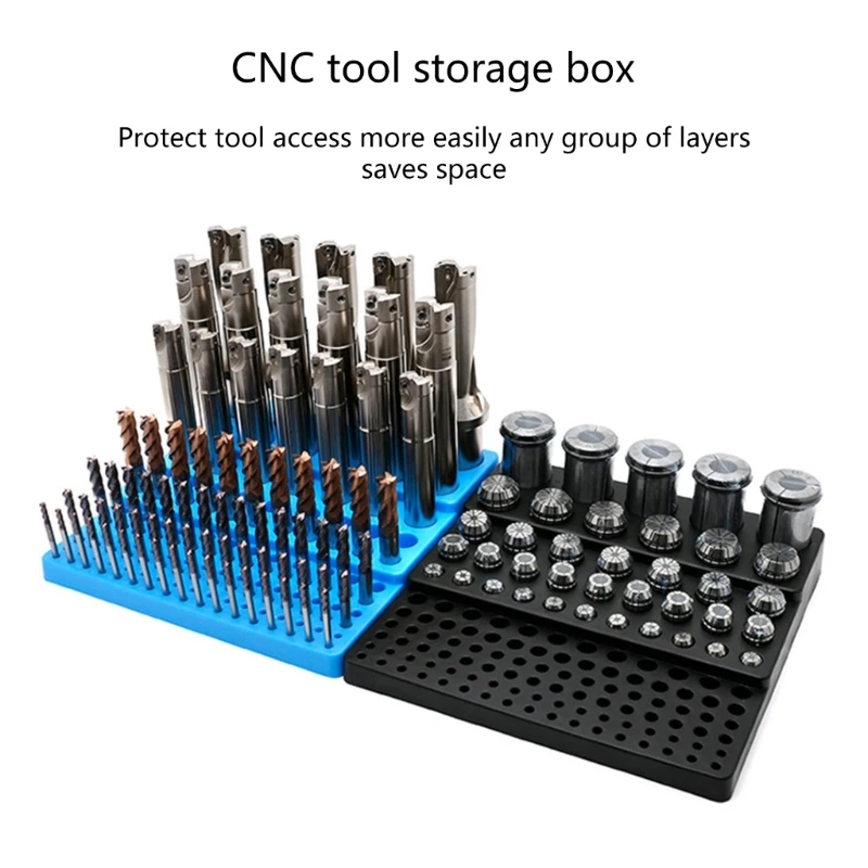 Multifunctional Drill Holder 131 Hole Tool Holder for 4-32mm Milling Cutter Drill Bit Storage Box Tool Organizers Rack