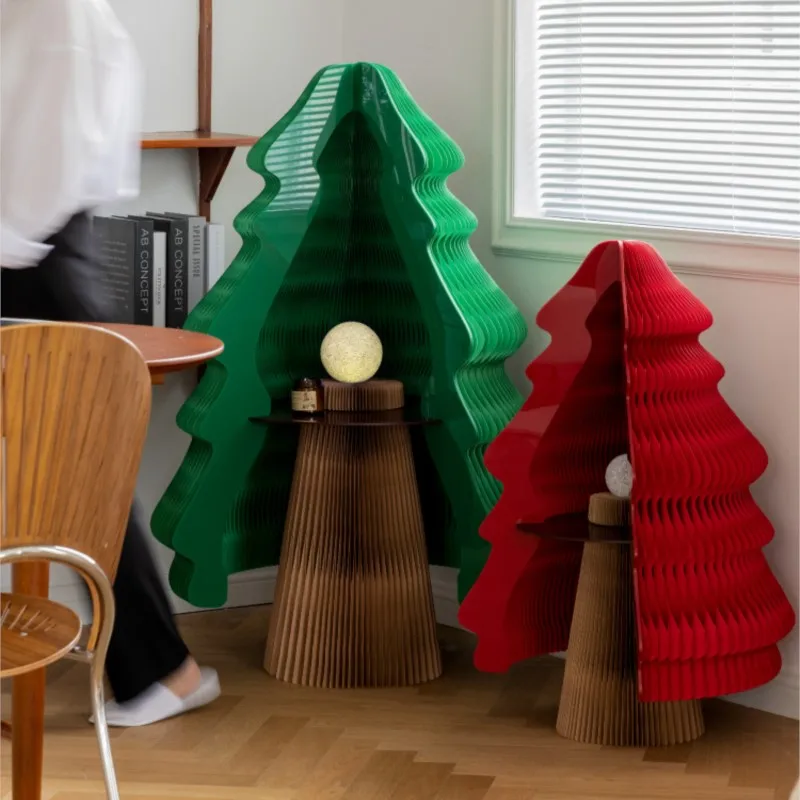

MOMO Christmas Tree Folding Luminous Shopping Mall Festival Decoration Desktop Living Room Ornaments Home Accessories