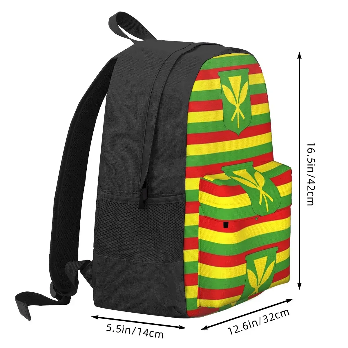 Kanaka Maoli Flag Backpacks Boys Girls Bookbag Students School Bags Cartoon Kids Rucksack Laptop Rucksack Shoulder Bag