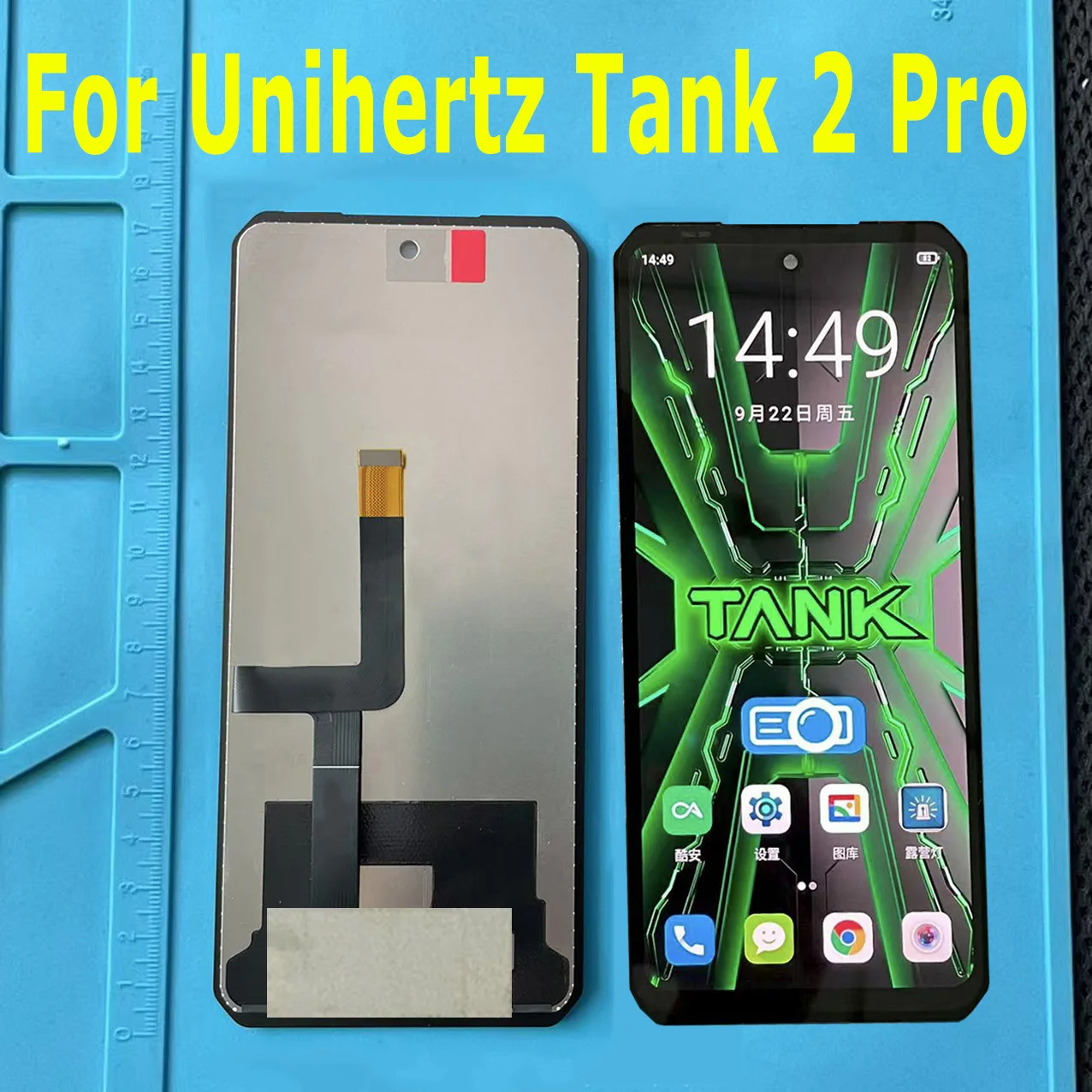 Für Unihertz Tank 2 Pro Bildschirm Display LCD Front Touch Glas Ersatz Für Unihertz 8849 Tank 2 Pro LCD Bildschirm TANK 2 PRO LCD