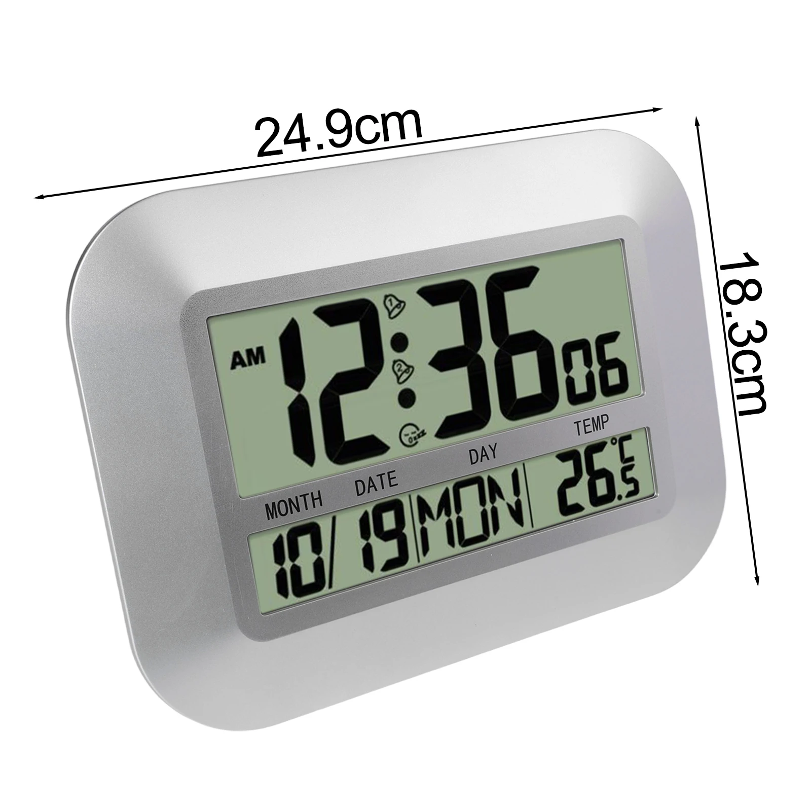 Daily Use Home Environment Digital Wall Clock Living Room Decor Modern Design Electronic Wall Clock Sleek Design