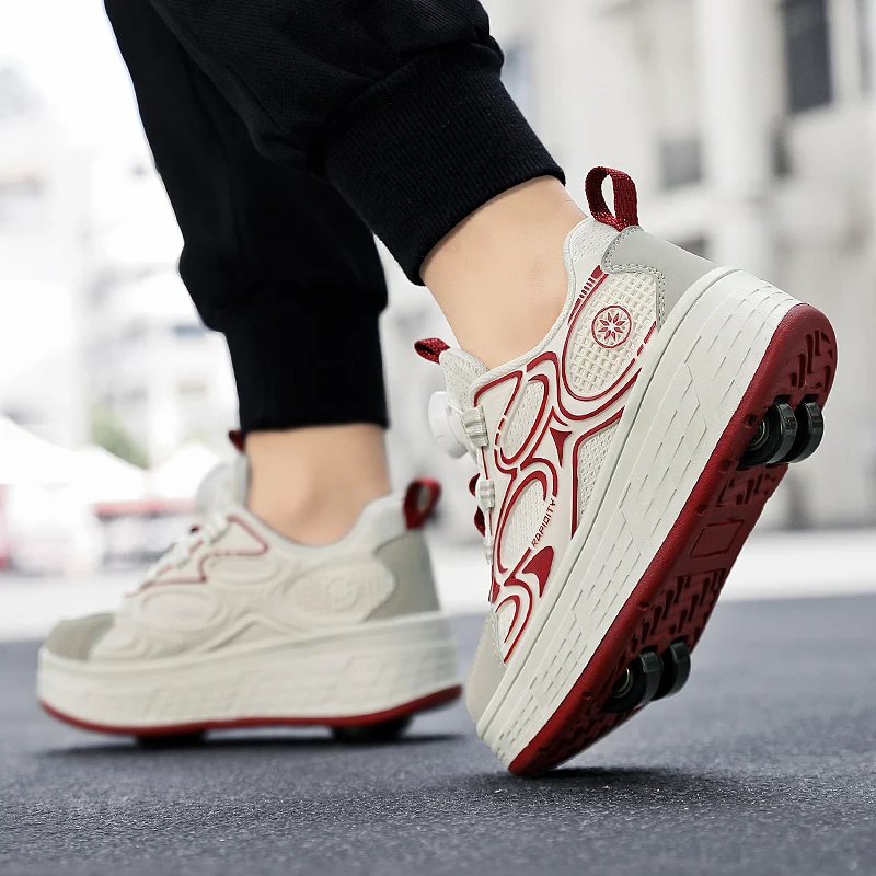 Patines voladores para mujer: 4 ruedas retráctiles, ¡Paseo elegante cada vez!