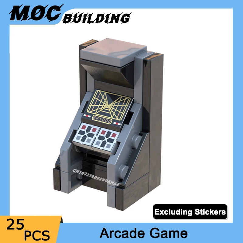 

Строительные блоки MOC, классическая серия фильмов, сцена, аркадная машина, игровая модель, сделай сам, сборка кирпичей, креативная коллекция игрушек, рождественские подарки