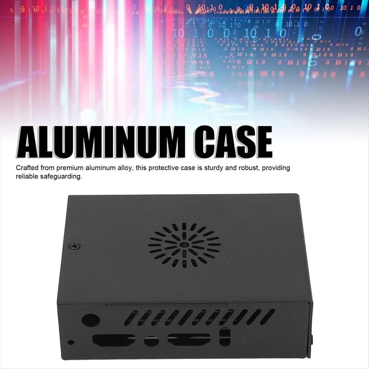 Suitable For Orange Pi 5 Pro / 5 Ultra Case, Aluminum Shell with Cooling Fan Antenna Cppoer Heatsink for OPI 5 Pro/Ultra