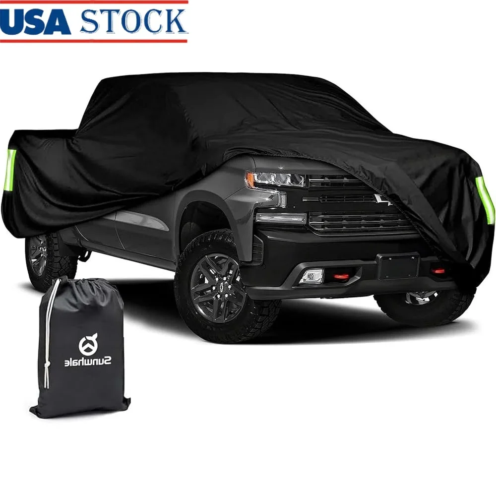

Waterproof Truck Cover All Weather Heavy Duty Outdoor Full Protection Dustproof Scratchproof Universal Fit Regular Cab Pickup