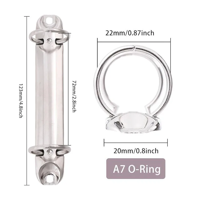 5 Stück A7 2 Ringe Binder Clips Schwarz Silber Gold Bronze Kupfer