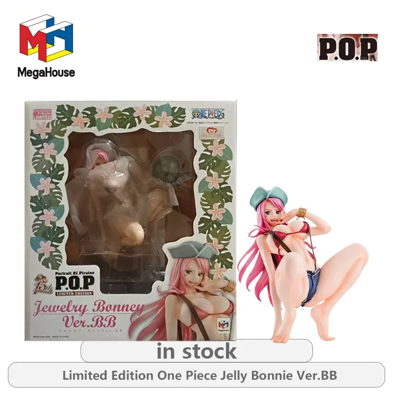 Megahouse Original Portrait.Of.Pirates Series Limited Edition One Piece Jelly Bonnie Ver.BB Not Movable Figure Statue Model Toys