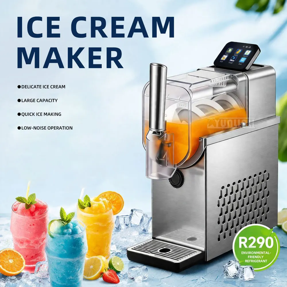 ZX-01 Touchscreen Cold Drink Ice Maker Upgraded Ice Sand Machine for Beverage Production