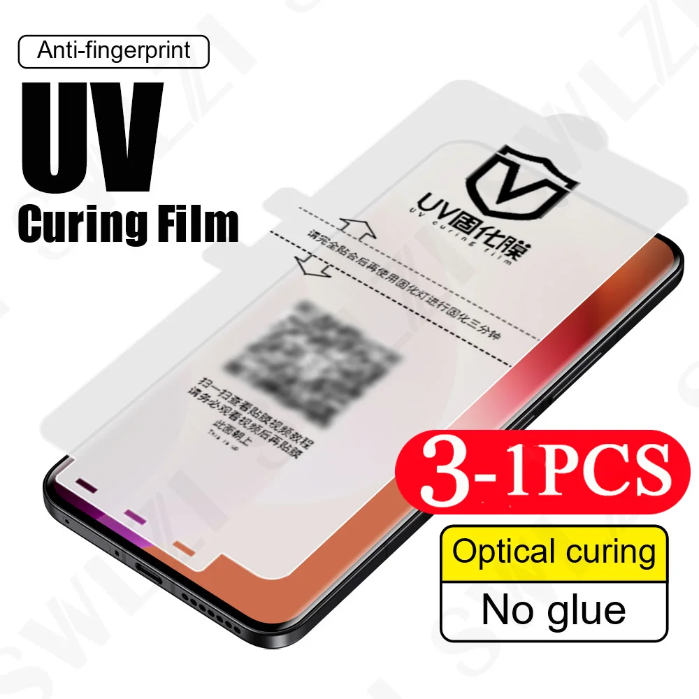 3/2/1 Pcs Soft Full Cover Film for OPPO Find X8 X7 X6 Screen Protector X5 Pro UV light curing Protective film Reno 12 11 10 Pro