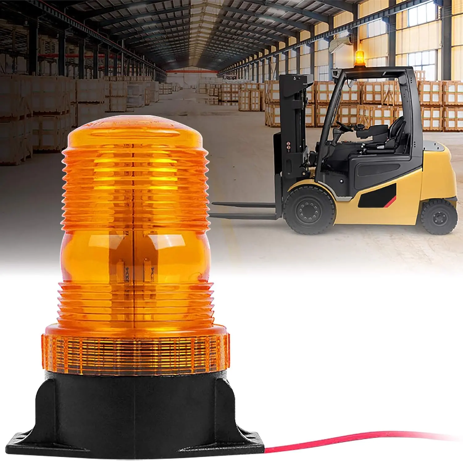 LED Strobe Light 12V-24V 30 LED Car Emergency Warning Safety Flashing Beacon Lights for Vehicle Forklift Truck Tractor Golf Cart