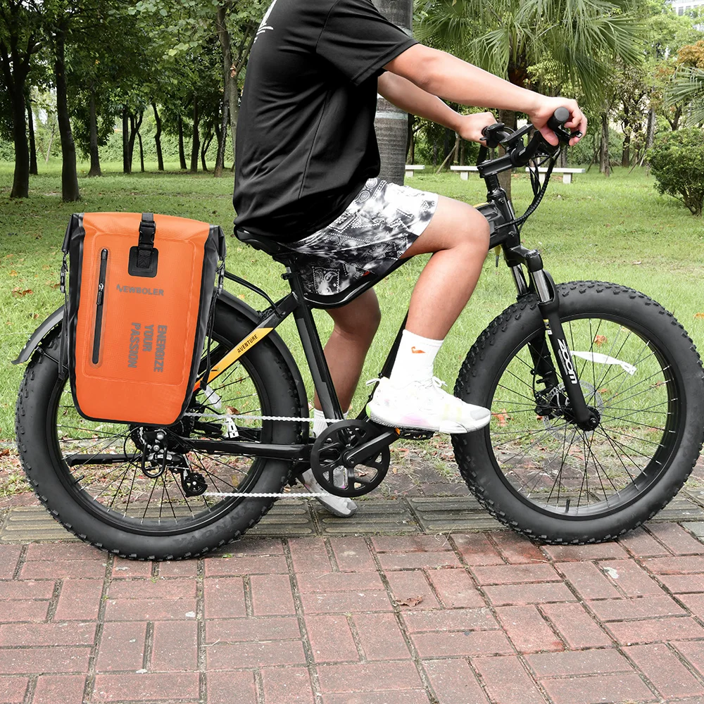 NEWBOLER Fahrradtasche, 27 l, großes Fassungsvermögen, wasserdicht, Reise-Fahrradtasche, Fahrrad-Rücksitz, Kofferraumtasche, elektrisches Fahrradzubehör – Detail 16