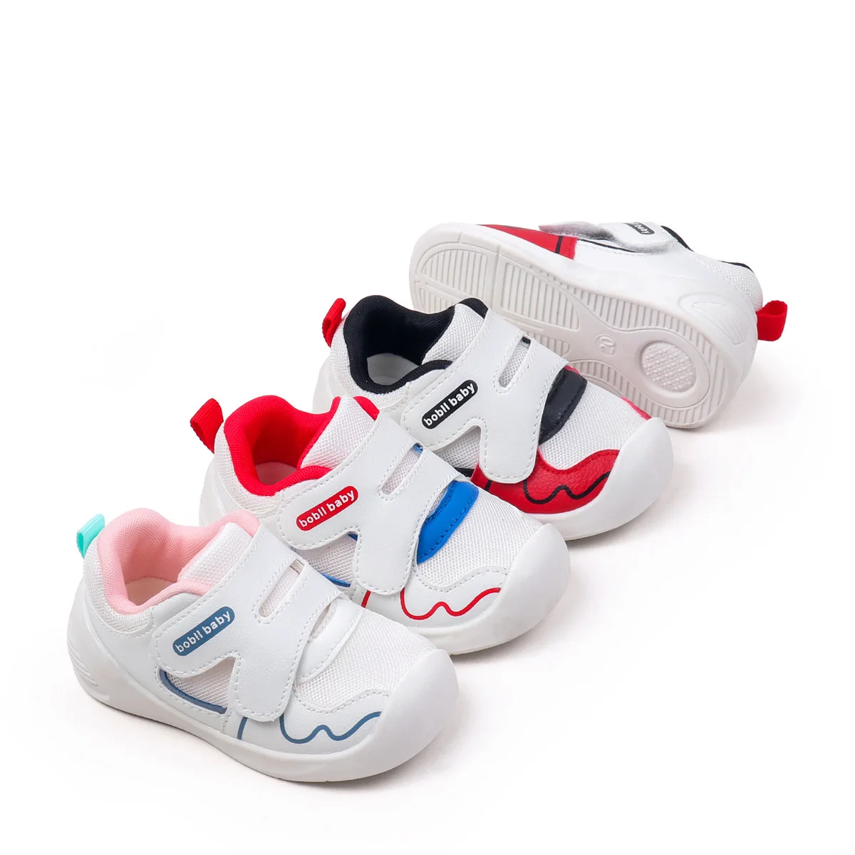 

Кроссовки ДетскиеБрендовые кроссовки Детская весенняя новая детская обувь Мягкая подошва Нескользящая прогулочная обувь Обувь для маленьких мальчиков и девочек Allmatch Детская обувь