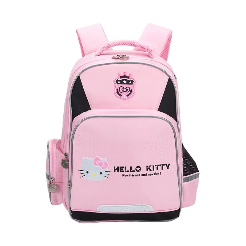 

Sanrio Large Capacity School Backpack with Anime Cartoon Print Cute Hello Kitty Design for Students Travel Shoulder Bag