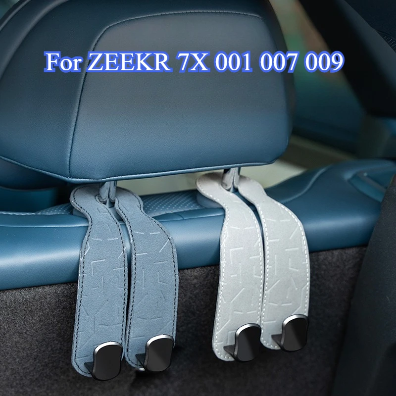 

Для ZEEKR 7X 001 007 009 Автомобильный крючок для багажника, вешалка для хранения на спинку сиденья, органайзер, автомобильные аксессуары, сумки, сумки, держатель для одежды, пальто