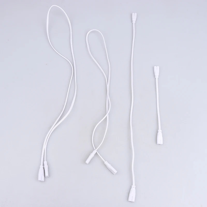 1PCS LED Tube Light Fixture Connection Cable T4 T5 T8 LED Tube Connector 2 Pin Double-end Cable Wire Light Link Extension Cords
