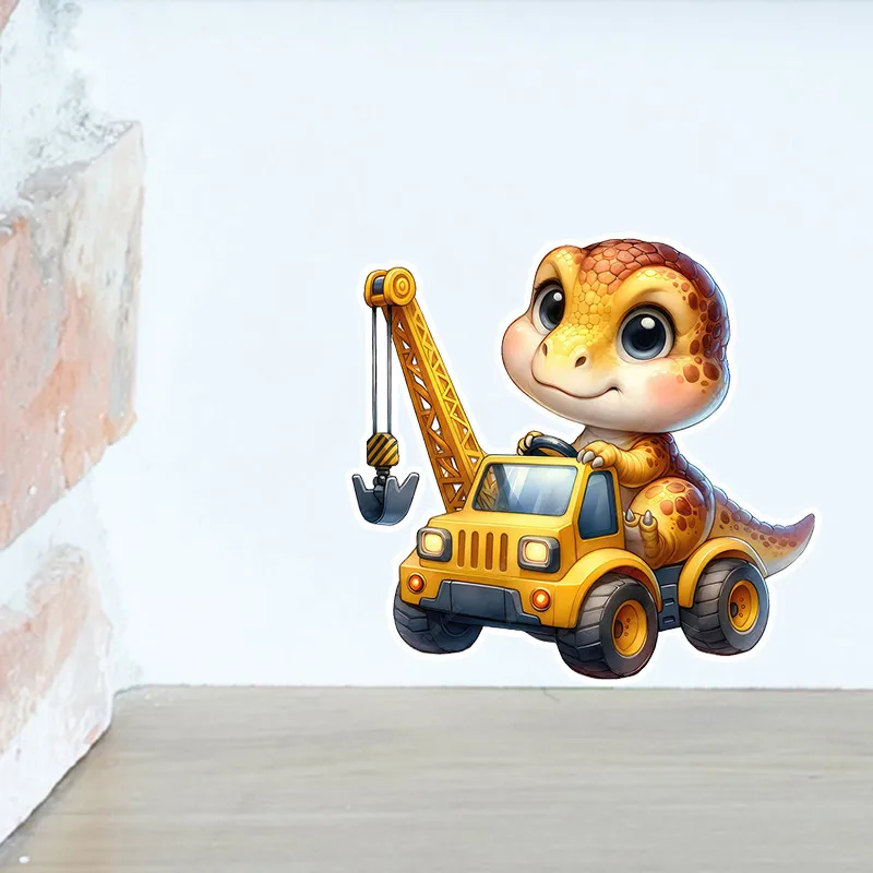Dinosaur excavator wall stickers living room sofa background home decoration children's room art decal stickers CM64